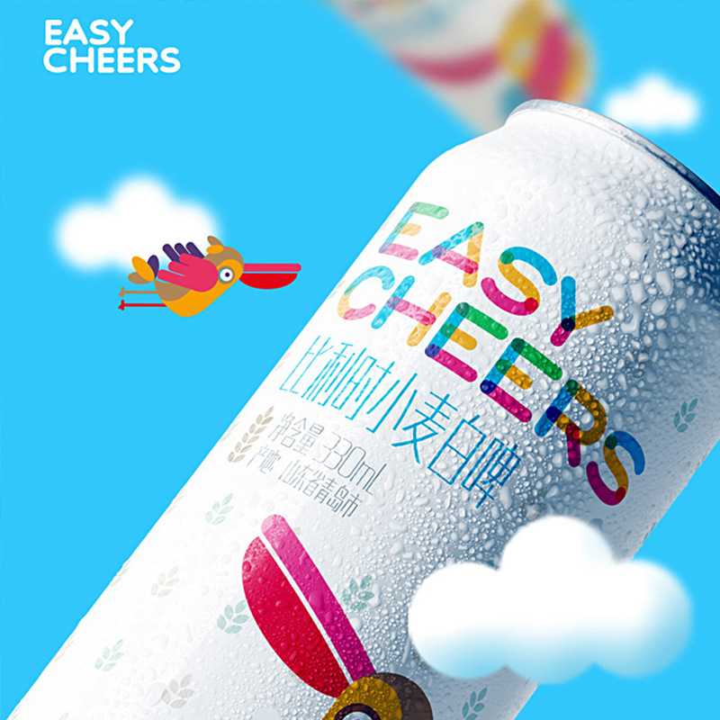 Easycheers比利时风格小麦啤酒 浑浊艾尔精酿 330ml*1听装|ms