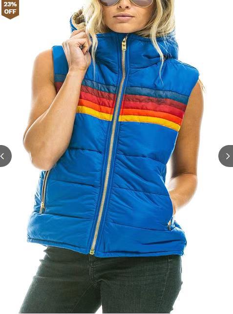 2020 new pattern Cross border Europe and America Women's wear Amazon wish AliExpress leisure time printing Hooded vest