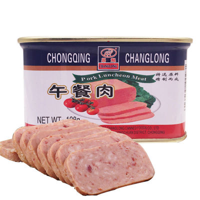 198g*3罐包郵午餐肉罐頭戶外火鍋店早餐煎餅即食豬肉特産方便速食