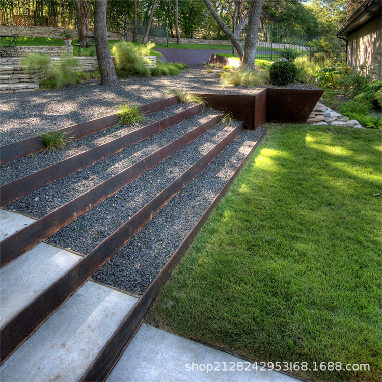 耐候钢板做锈处理激光雕刻设计Q295GNHL考登钢板现货直营