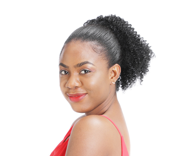 Synthetic hair kinky wig explosive head small curly hair package caterpillar _voghion.com