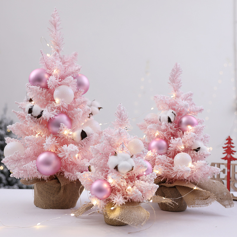 Christmas decorative tree mini desktop velvet