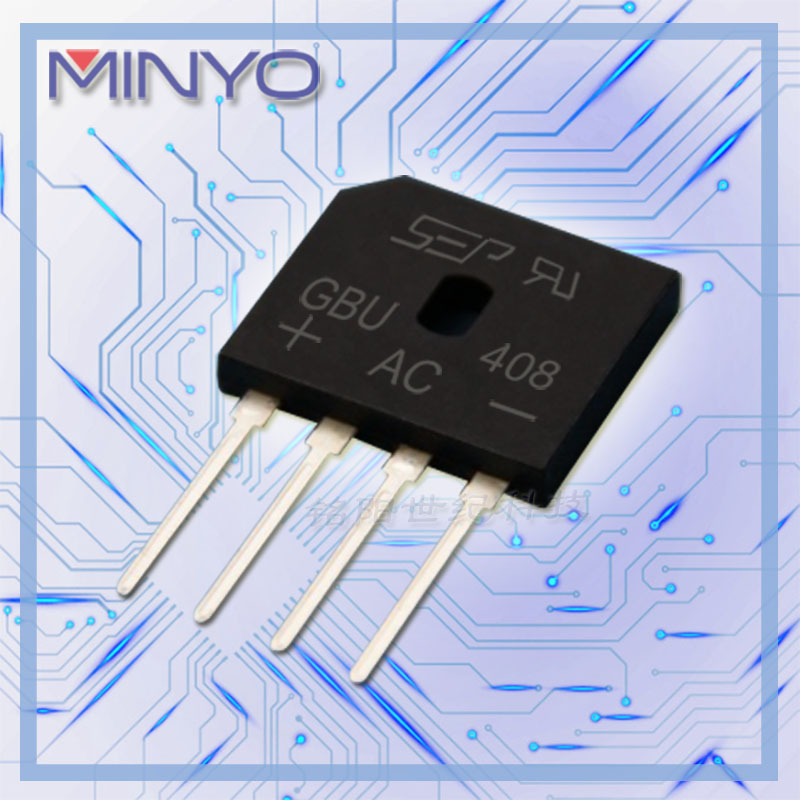 【大芯片】GBU408整流桥堆 4A800V 高标准扁桥 GBU4K高耐压桥堆