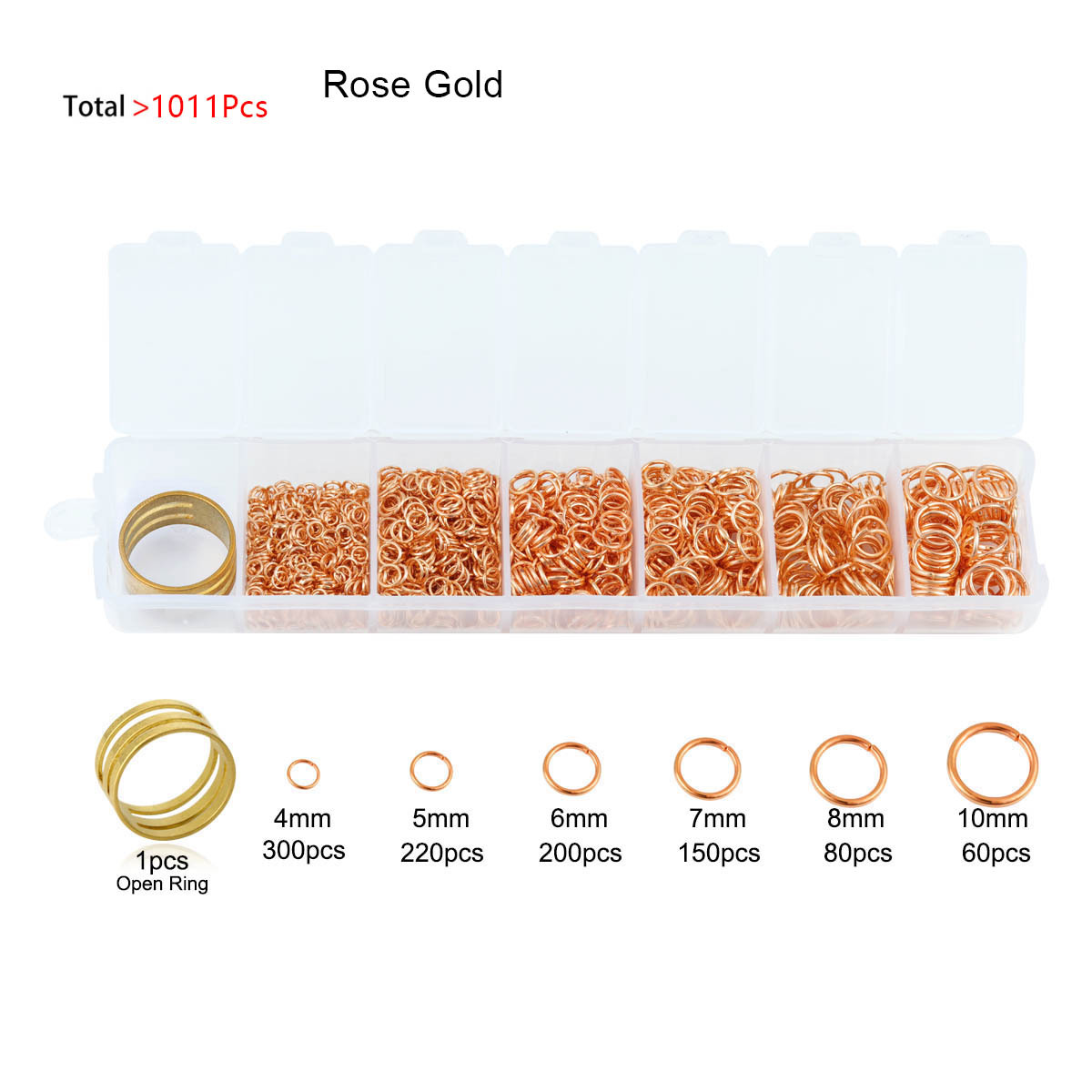 95g Weight Jump Ring Jewelry Making Type DIY Jewelry Accessories Classification 1011 Pieces Per Box Quantity Alloy Material Geometric Pattern All Seasons Season Polished Finish Plating Design Simple Style Style 1011 Pieces Per Box Alloy Geometric Polished Jump Ring DIY Jewelry Accessories 11