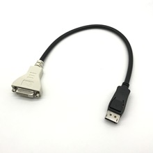 工厂货源displayport to dvi母24+5接口转换器 dp转dvi高清转接线