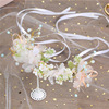 Children's headband for bride, hair accessory suitable for photo sessions, flowered