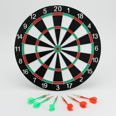 包邮15寸/18寸双面植绒健身盘健身靶套装飞镖|ru