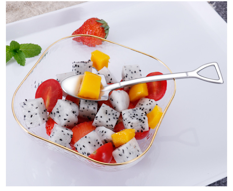 专利304不锈钢铁锹勺子 铁铲形西餐具汤匙吃西瓜神器甜品雪糕勺.jpg