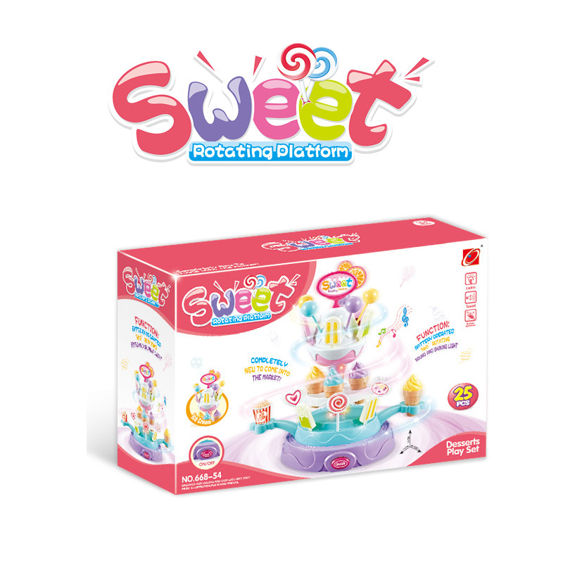 儿童冰淇淋玩具套装过家家女孩手推车雪糕机宝宝冰激凌收银机女童详情图1