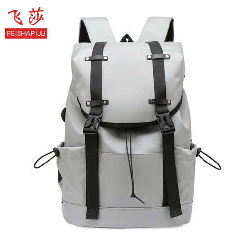 Factory goods pass Feisha schoolbag travel backpack casual computer outdoor men's backpack middle school student backpack