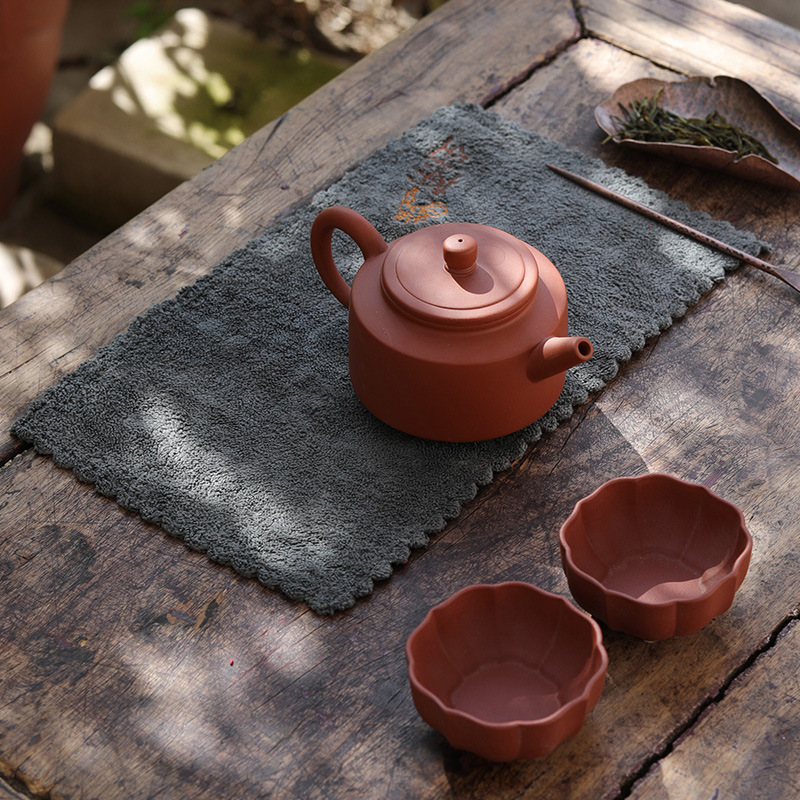 Kung Fu té Toalla de tela de té absorbente engrosada juego de té toalla mesa de café té mantel trapo accesorios de mesa de té Zen image 4