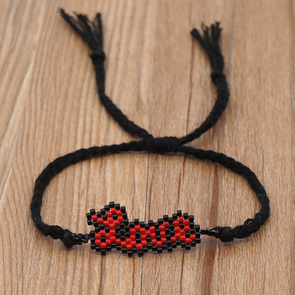 Bohemian Miyuki Beads Handwoven LOVE Letter Beads Stackable Small Bracelet Female Giftpicture9