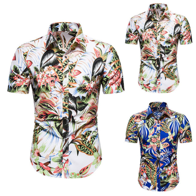 Short sleeve floral cardigan Hawaiian Flower shirt