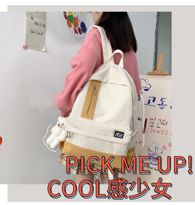 Mochila Linda Casual Simple A Juego Con El Color display picture 26