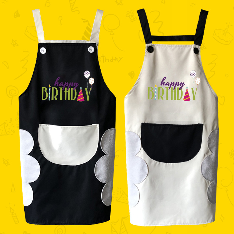 Delantal de mano borrable de las mujeres de moda lindo impermeable ropa de trabajo cintura estilo japonés cocina restaurante cocina Bata a prueba de aceite hombres