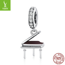 银姿韵新款s925纯银钢琴diy吊坠 创意梦幻个性饰品配件 SCC1733