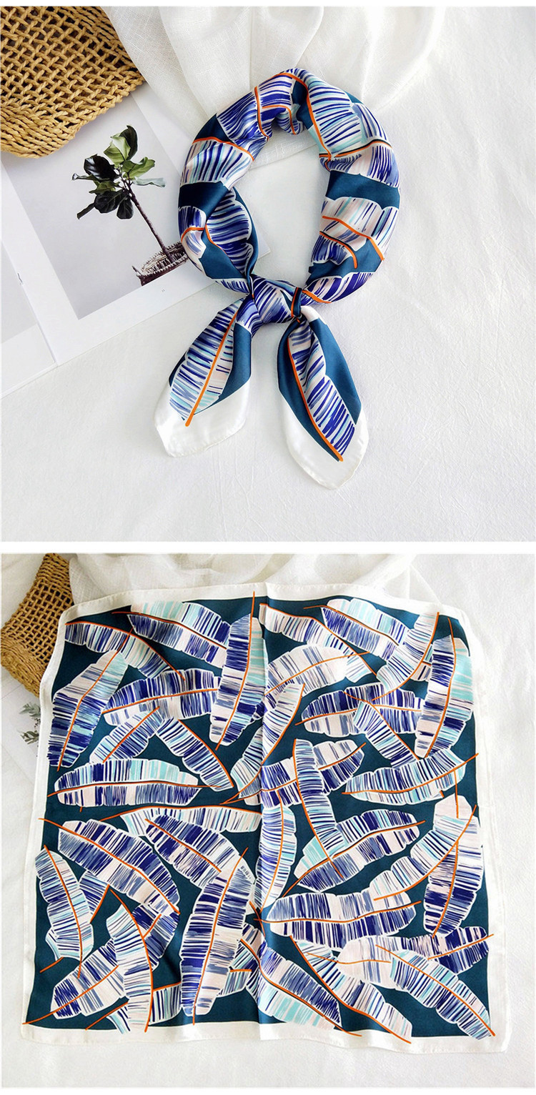 50g Weight Silk Scarf Classification Casual Occasion Satin Material Printing Pattern Spring&Summer, Autumn Season Women's Gender Simple Style Style Women's Simple Style Printing Satin Silk Scarf 18