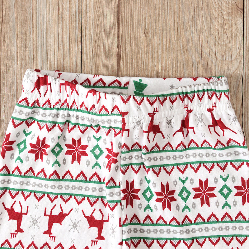Weihnachten Kinder und mädchen Weihnachten Elch Langarm T-shirt + Hose 2 stück homewear kinder set_voghion.com