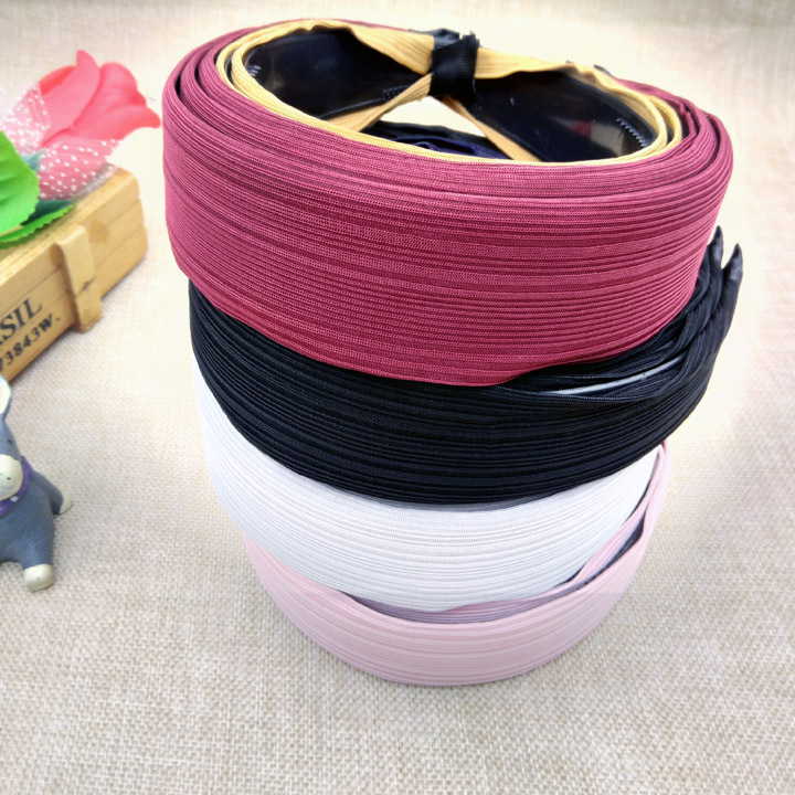 A1011 4,0 algodón Cabeza ancha hebilla diadema accesorios de la red del pelo accesorios para el cabello dos yuanes tienda Yiwu 2 yuanes tienda
