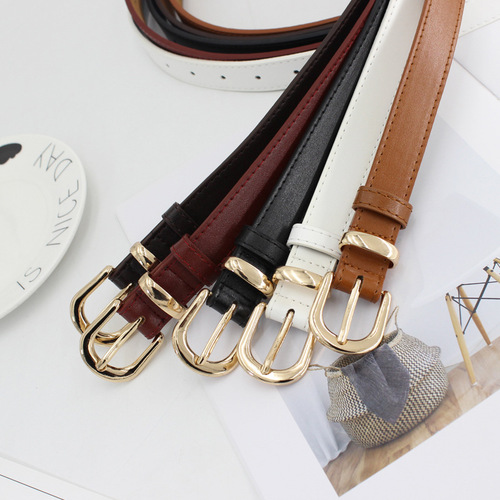 Korean chic decorative belt for women, waist slimming belt for students, simple homemade jeans belt, one piece drop shipping