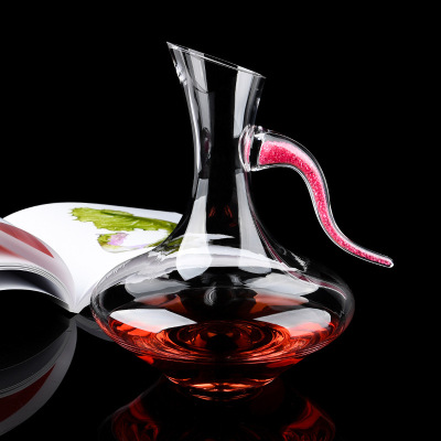 European style new pattern Lead-free Glass crystal Wine Oblique Wine separator Wake flagon Wine red wine decanter