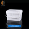大量供應廠家直供白色方形塑料桶2L 3L 5L食品包裝桶帶蓋價格實惠