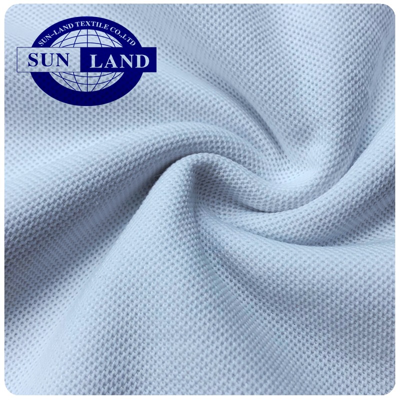 30S CVC涤棉混纺棉盖涤单面双珠地针织polo衫T恤面料