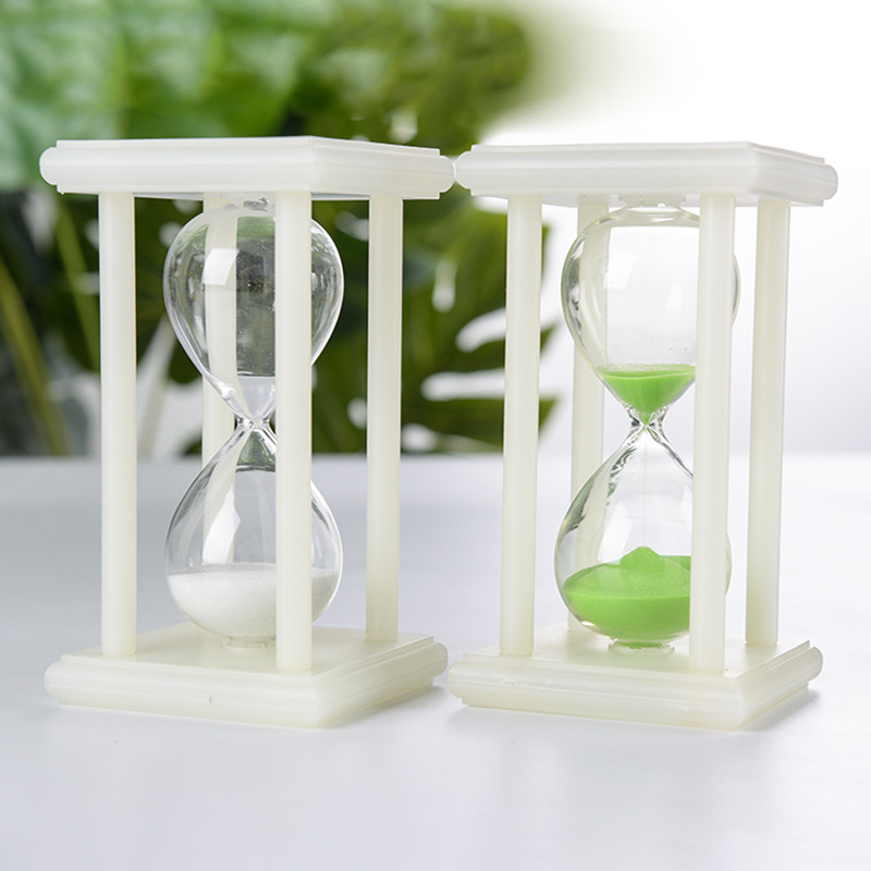Suministro directo de fábrica temporizador de reloj de arena 3/30 minutos Reloj de arena luminoso resistente a la gota de los niños