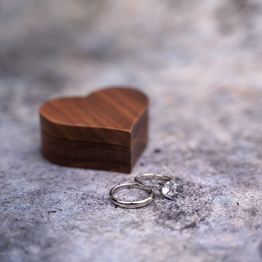 36g Weight Jewelry Boxes Classification 1 Piece Quantity Holiday, Daily Occasion Wood Material Heart Shape, Solid Color Pattern Vintage Style Style 1 Piece Wood Vintage Style Holiday Daily Heart Shape Solid Color Jewelry Boxes 7