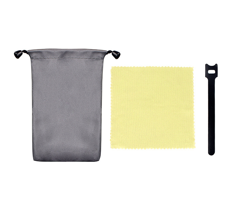 Gift, promotional item and small gift set: Three-piece set of binding thread and tie + wiping cloth + drawstring storage bag undefined