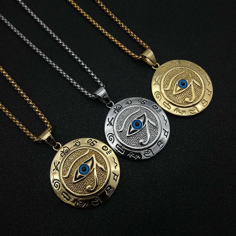 Fashion Eye Stainless Steel Plating Pendant Necklace 1 Piece display picture 2