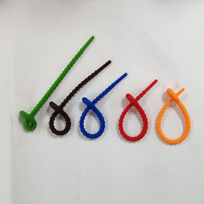 创意硅胶扎带万能捆绑带收纳整理电线固定反复使用带日常多用扎带|ms