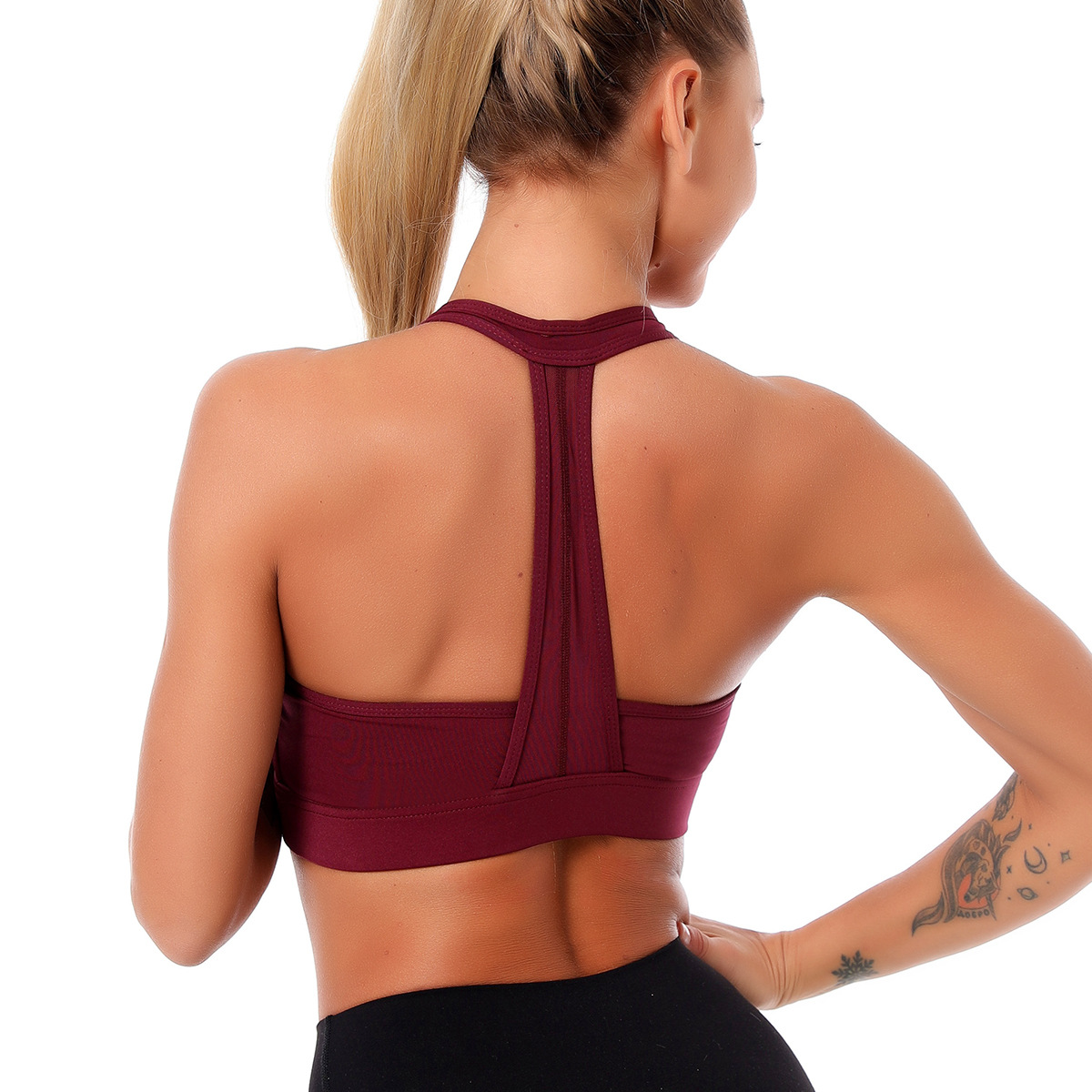 Light support cut out back sports bra NSNS47332