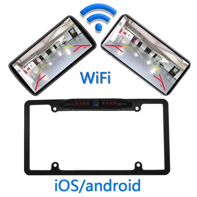 Amazon Новая красивая рамка Wi-Fi мобильный телефон беспроводная камера заднего вида 720P широкоугольная камера заднего вида ночного видения