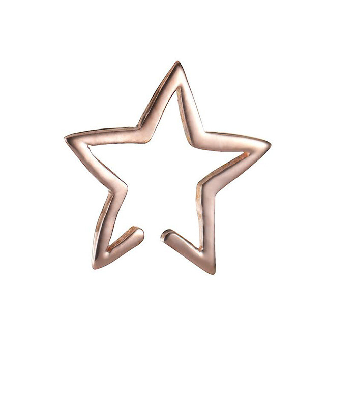 Korean Fashion Simple Cold Wind Hollow Five-pointed Star Shape Ear Hanging Ear Bone Ear Clip Nihaojewelry Whole display picture 4