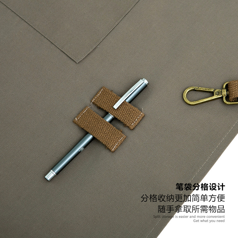 Estilo coreano moda Denim delantal cafetería diseñador lindo estilo japonés adulto hombres y mujeres ropa de trabajo lienzo impreso logo