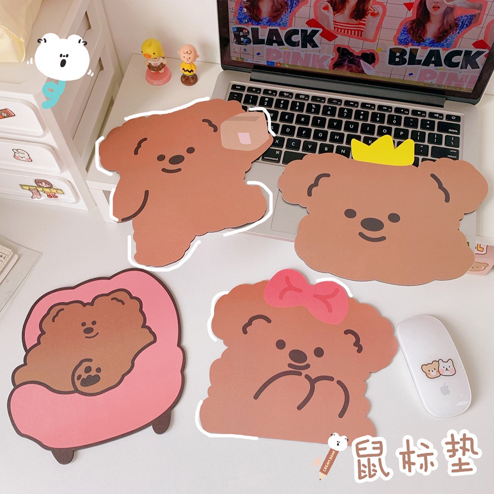 Korean Cartoon Mouse Pad Cute Computer Student Office Non-slip Creative Desk Pad display picture 2