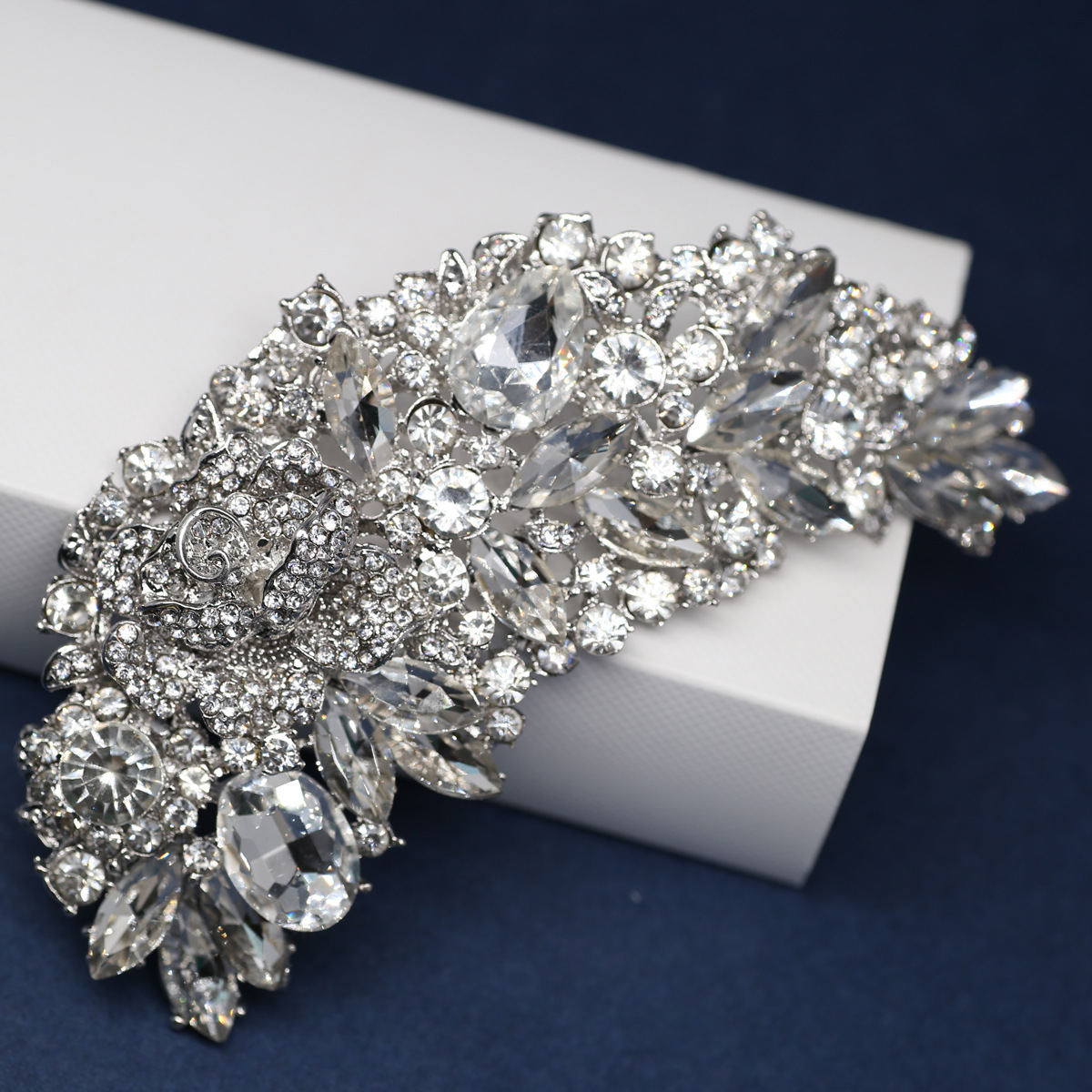 Hair accessory with rhinestones for bride