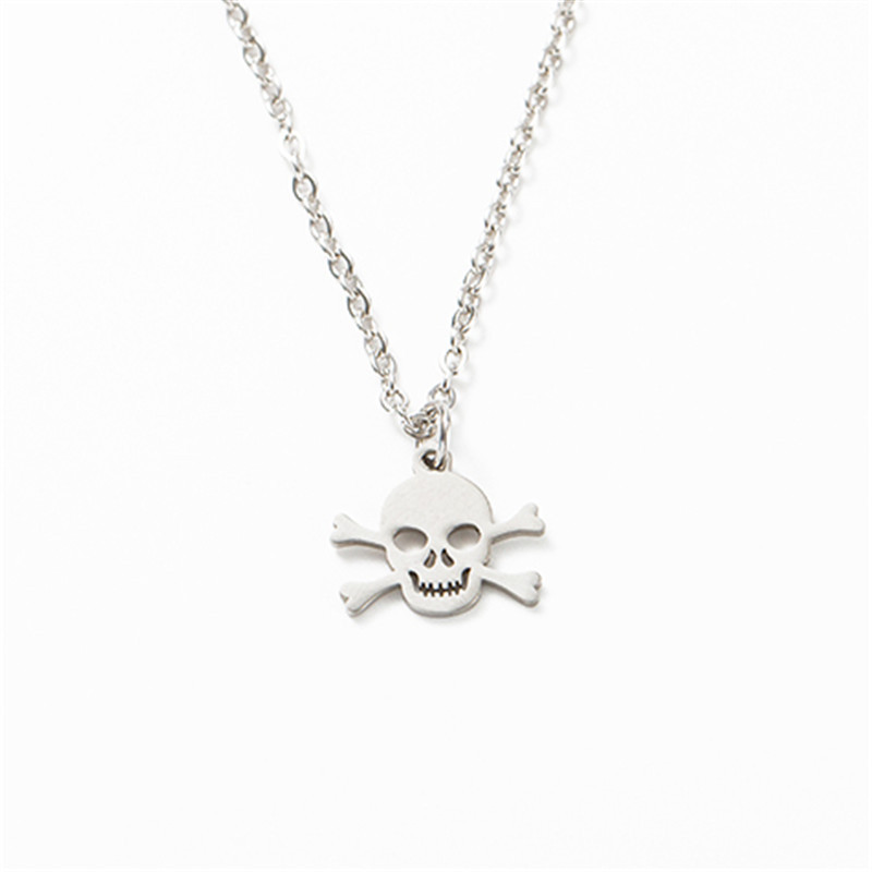 Fashion Skull Stainless Steel Necklace display picture 2