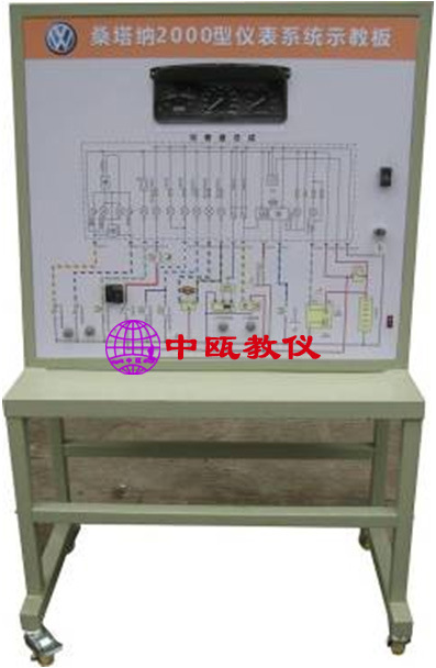 汽车实物示教板|SZJ-F57、桑塔纳2000型仪表系统示教板,教学仪器