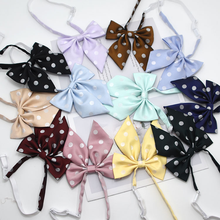 领花制服校服水手服波点羽根领结厂家直销领结可来料来图定制领花