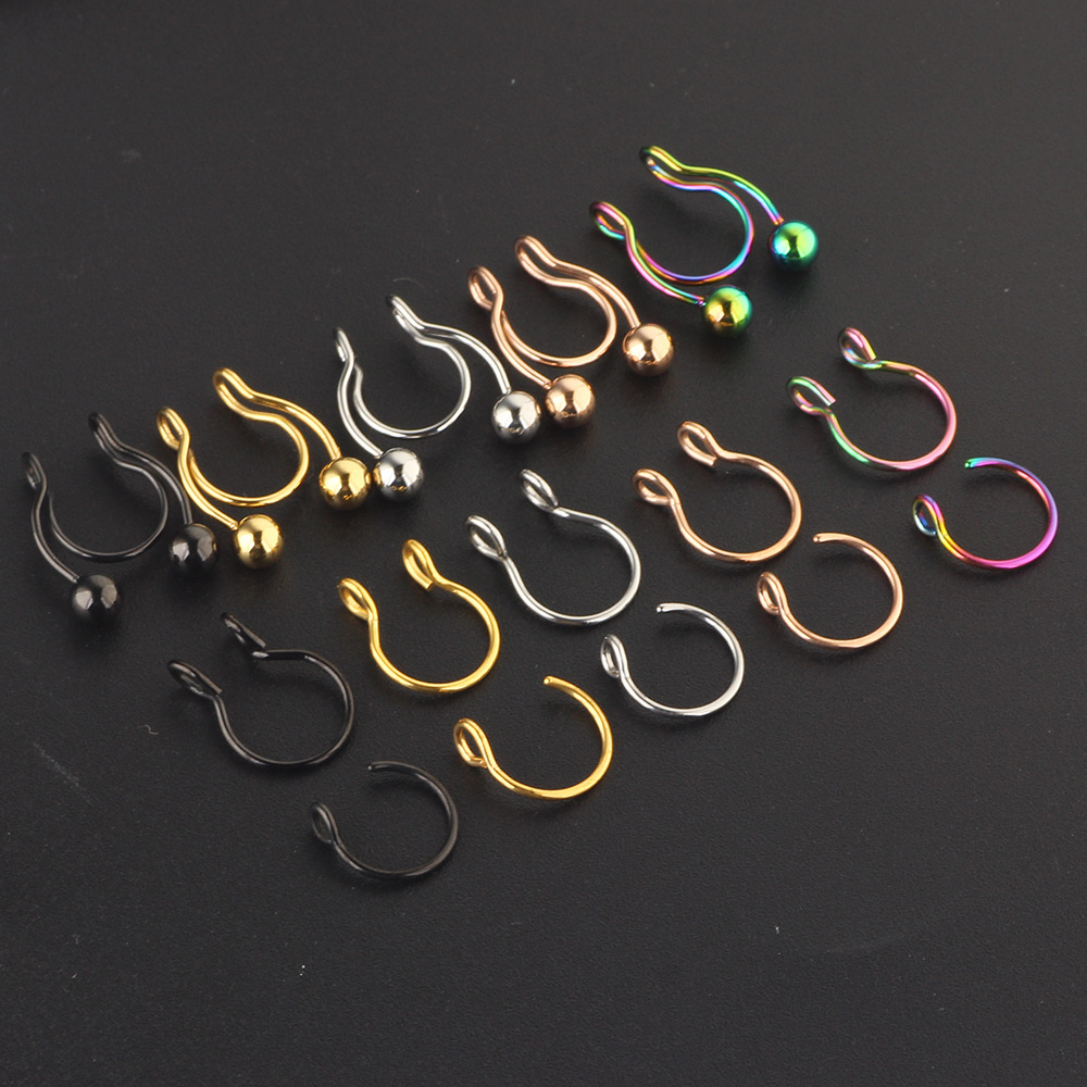 16G labret stud size and finish detail