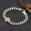 Chain, brand goods, bracelet, wholesale, silver 925 sample, punk style, simple and elegant design