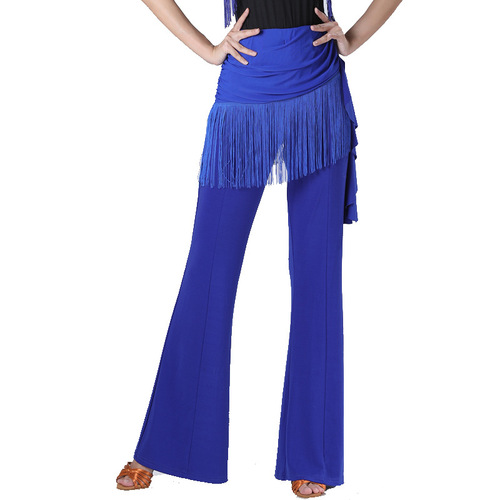 Sailor Dance Forest Knight Women's New Tassel One-piece Flared Pants Square Dance Latin Dance Jitterbug Dance Skirts