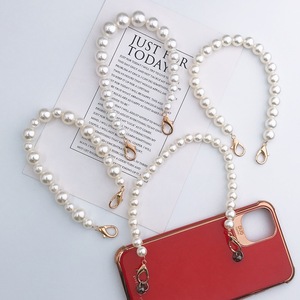 2pcs Following from the new diy jewelry pearl mobile chain pearl bag chain tide female following drop crystal accesories
