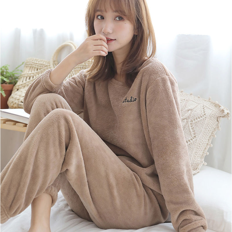 One piece On behalf of Warm suit Exorcism winter Home Furnishing Coral leisure time Lazy man Large Easy Pajamas