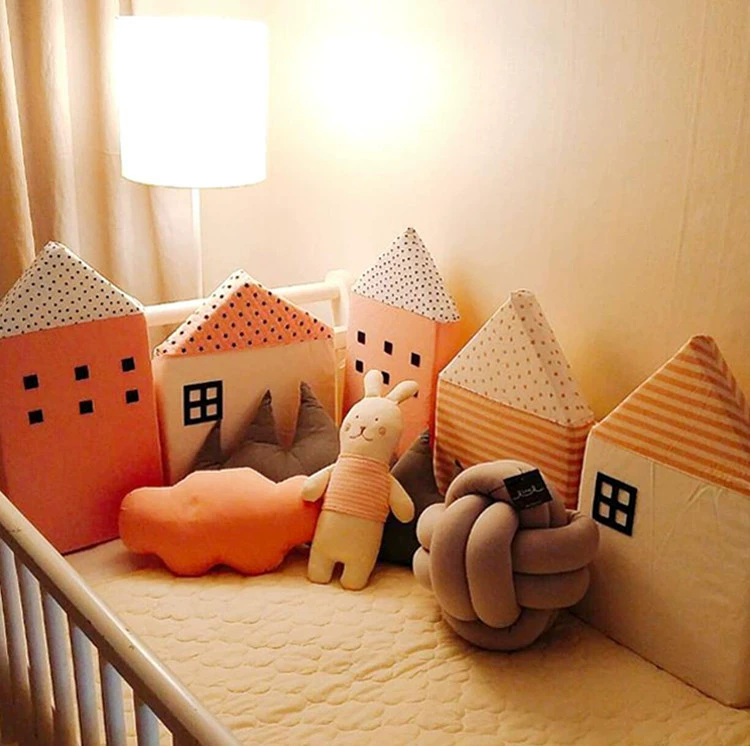 Scandinavian house for baby, sides for children's room, tape, protective bag, protective protective barrier, tent, wall mount, decorations