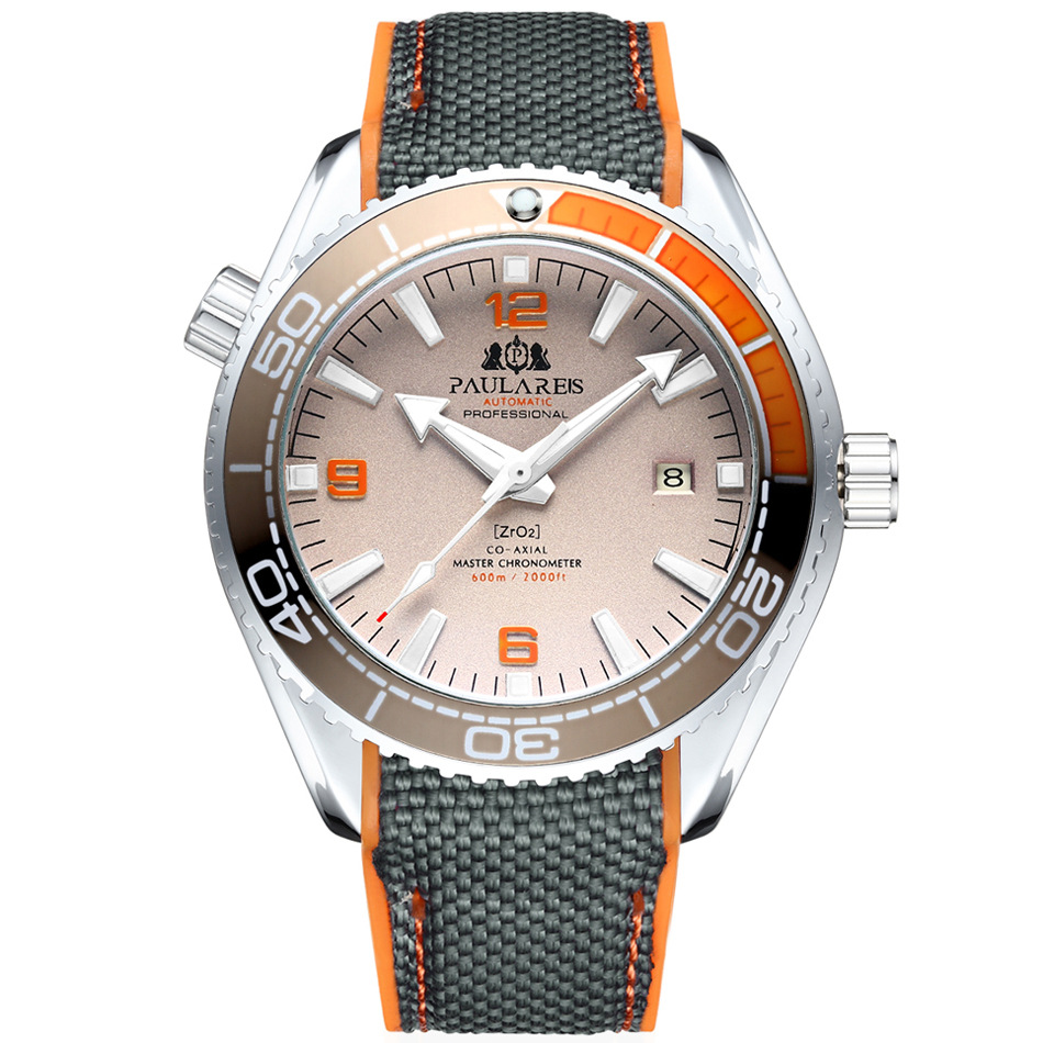 White shell orange gray surface