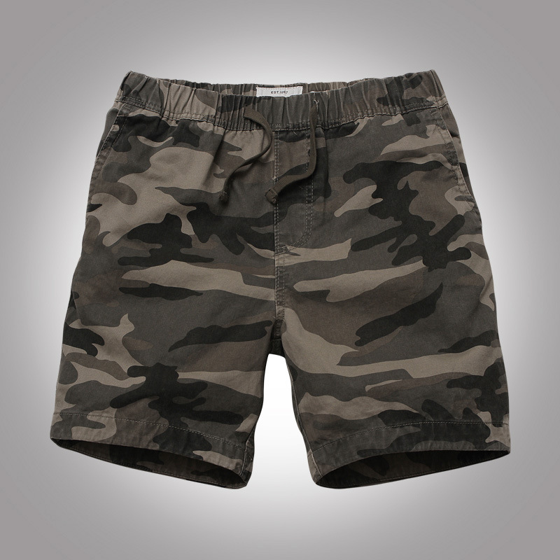 AKARMY 工装裤男迷彩裤短裤 AF男休闲裤宽松多口袋3分4分短裤411