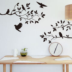 8208 manufacturer supply wholesale cross-border new branch bird living room bedroom children's room removable wall sticker decoration